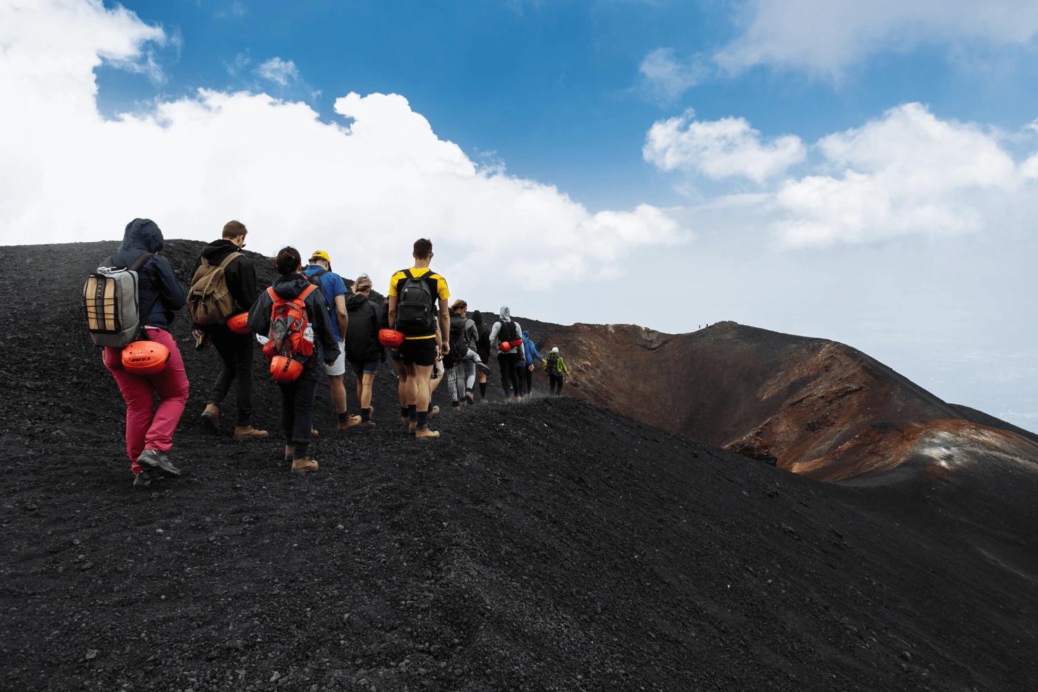 Escursionismo sul vulcano Etna