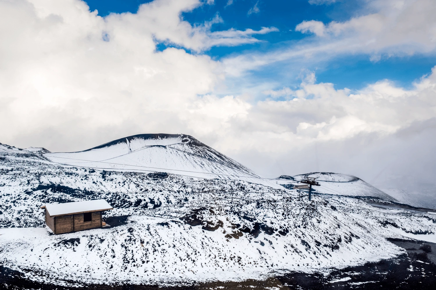 l'Etna: un vulcano attivo dove si può sciare