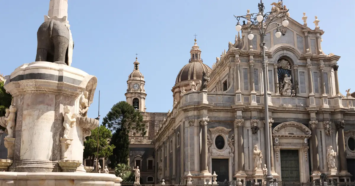 Cattredale di Catania in Sicilia
